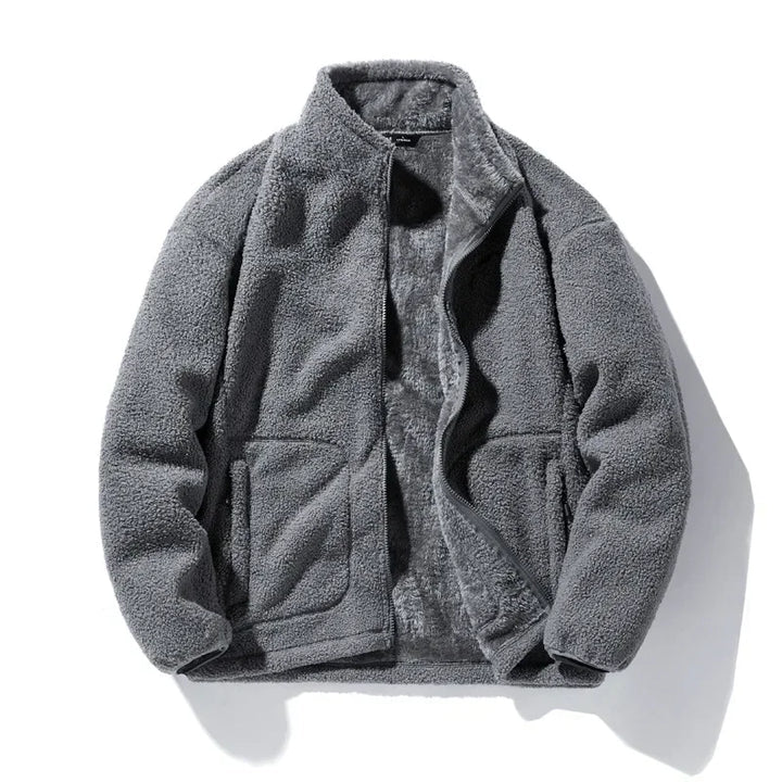 Men's Relaxed Fit Fleece Zip-Up Jacket for Layering 1
