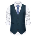 Men's Tailored Waistcoat with Button Closure for Formal Occasions 0