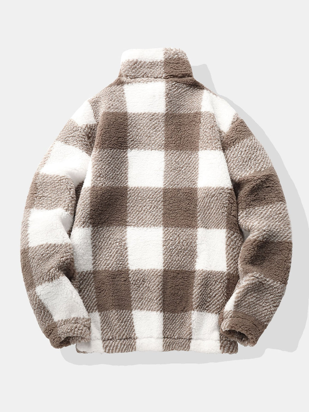 Men's Teddy Fleece Quarter-Zip Sweatshirt with Relaxed Fit 2