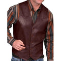 Men's Western Waistcoat with Pointed Front and Button Closure 0