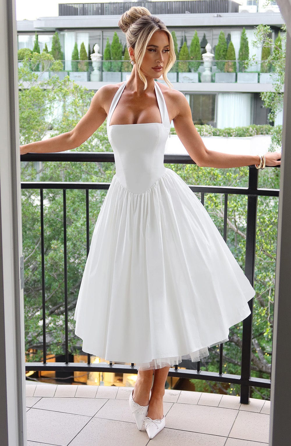 Mila | Women’s Summer Halter Midi Dress