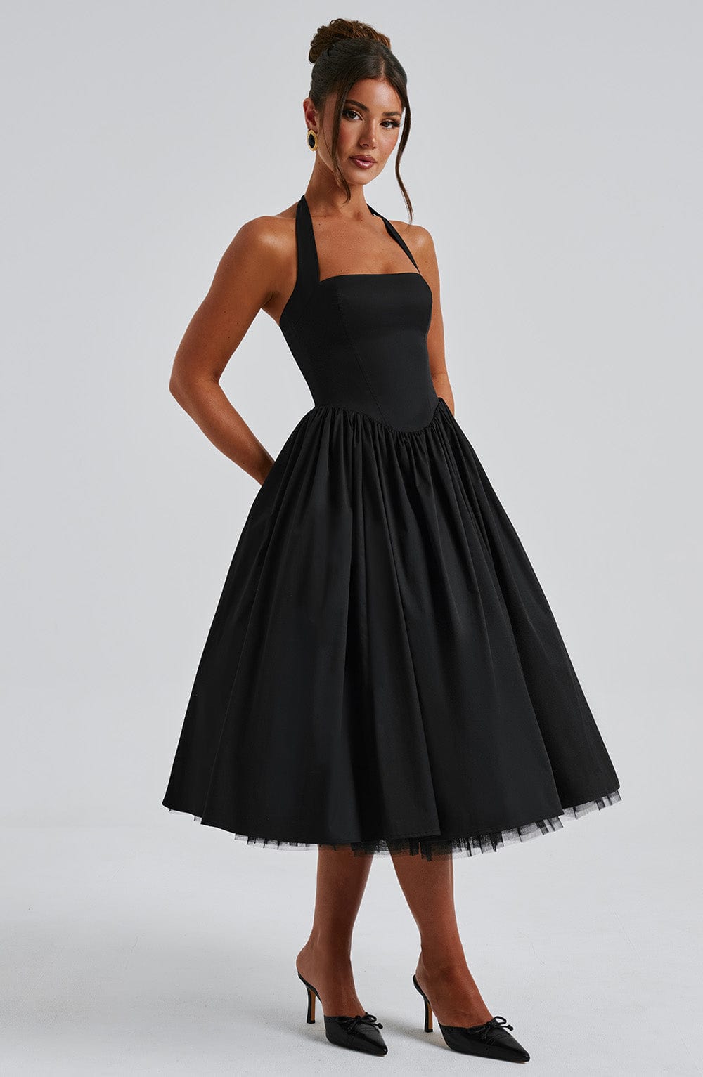 Mila | Women’s Summer Halter Midi Dress