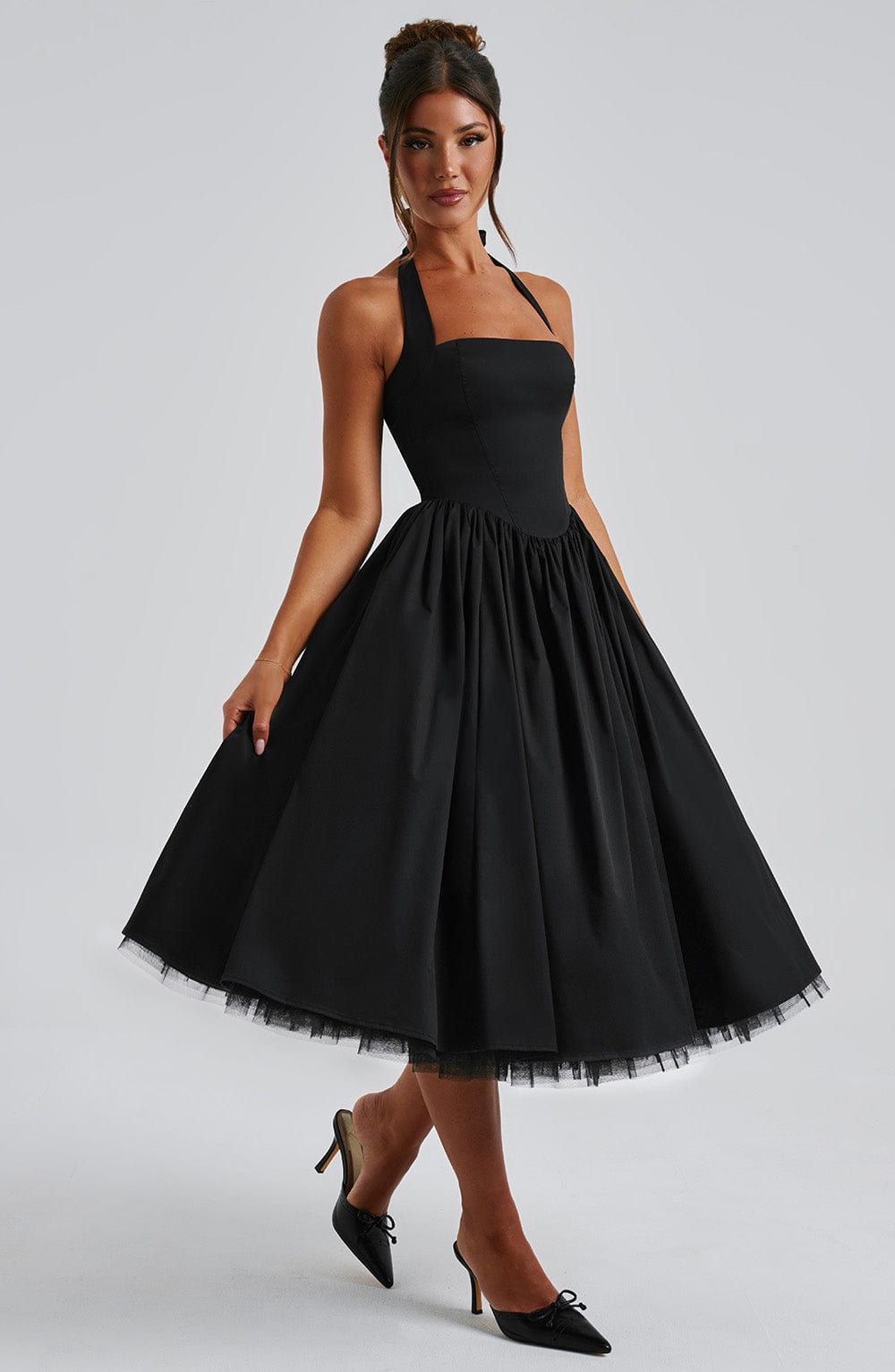Mila | Women’s Summer Halter Midi Dress