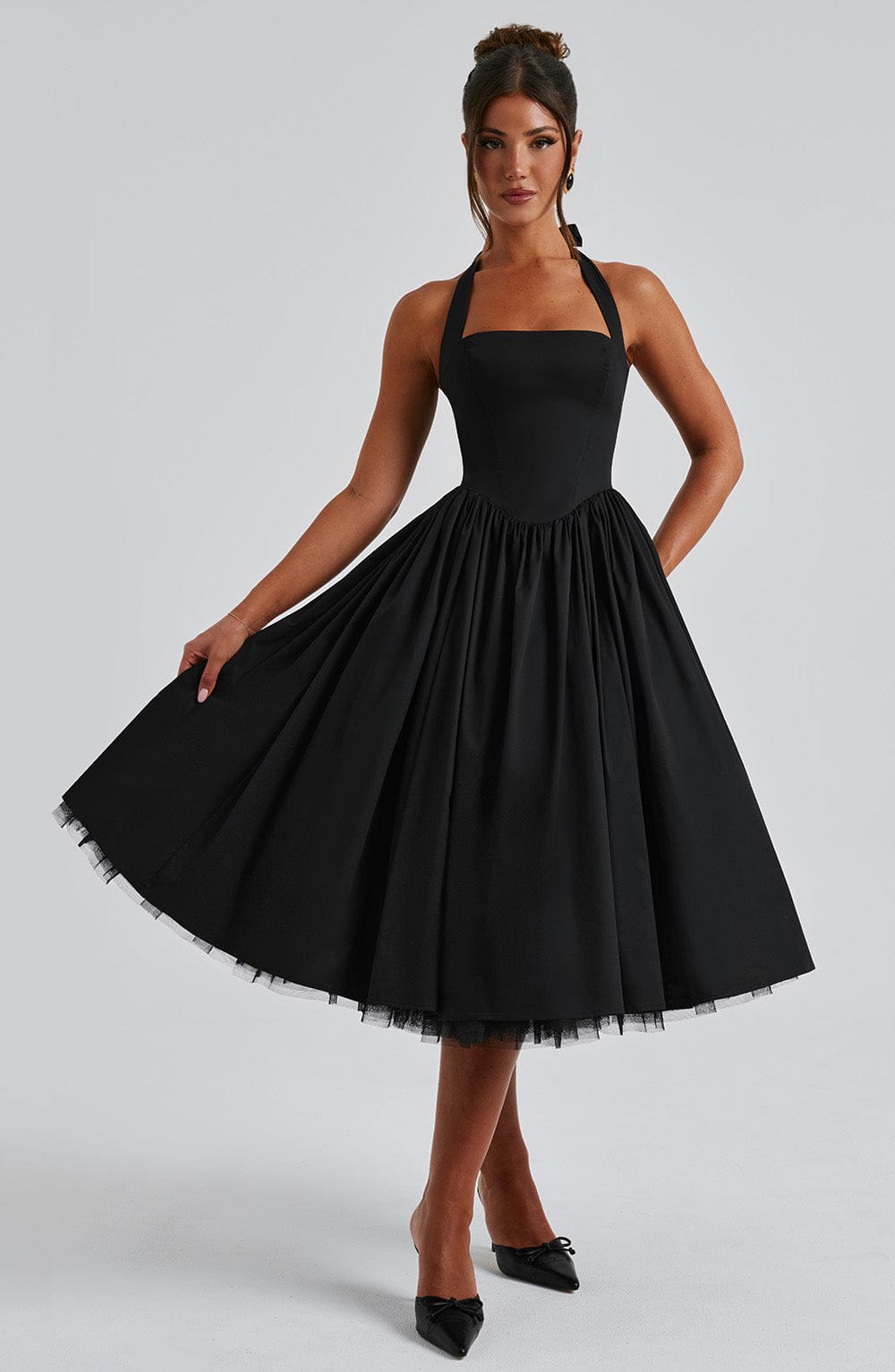 Mila | Women’s Summer Halter Midi Dress