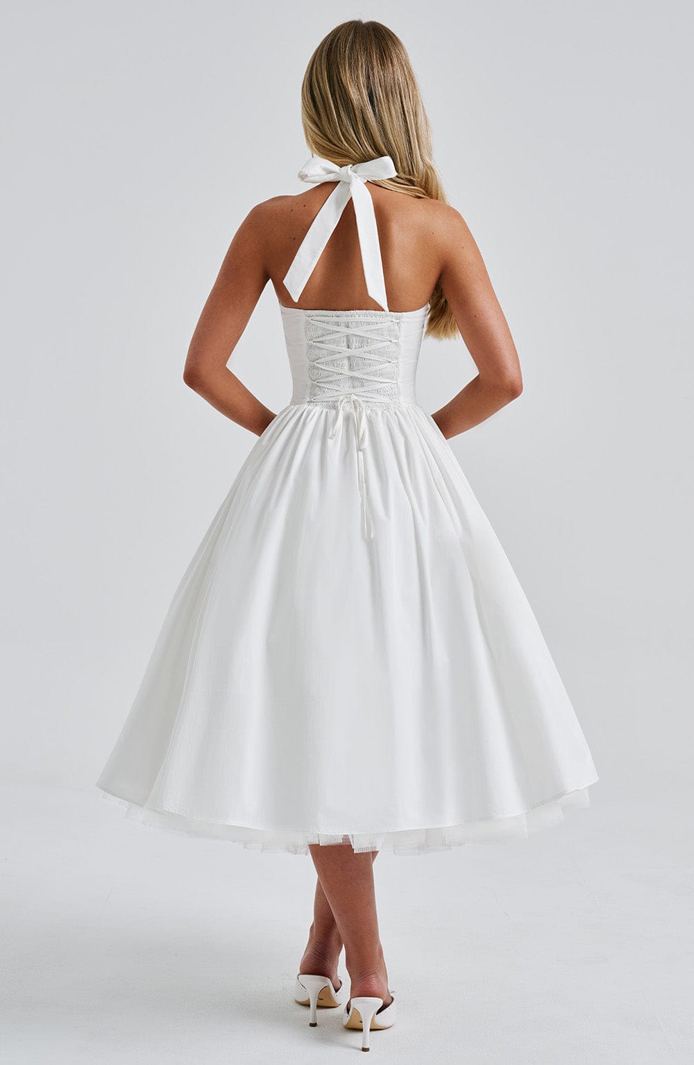 Mila | Women’s Summer Halter Midi Dress
