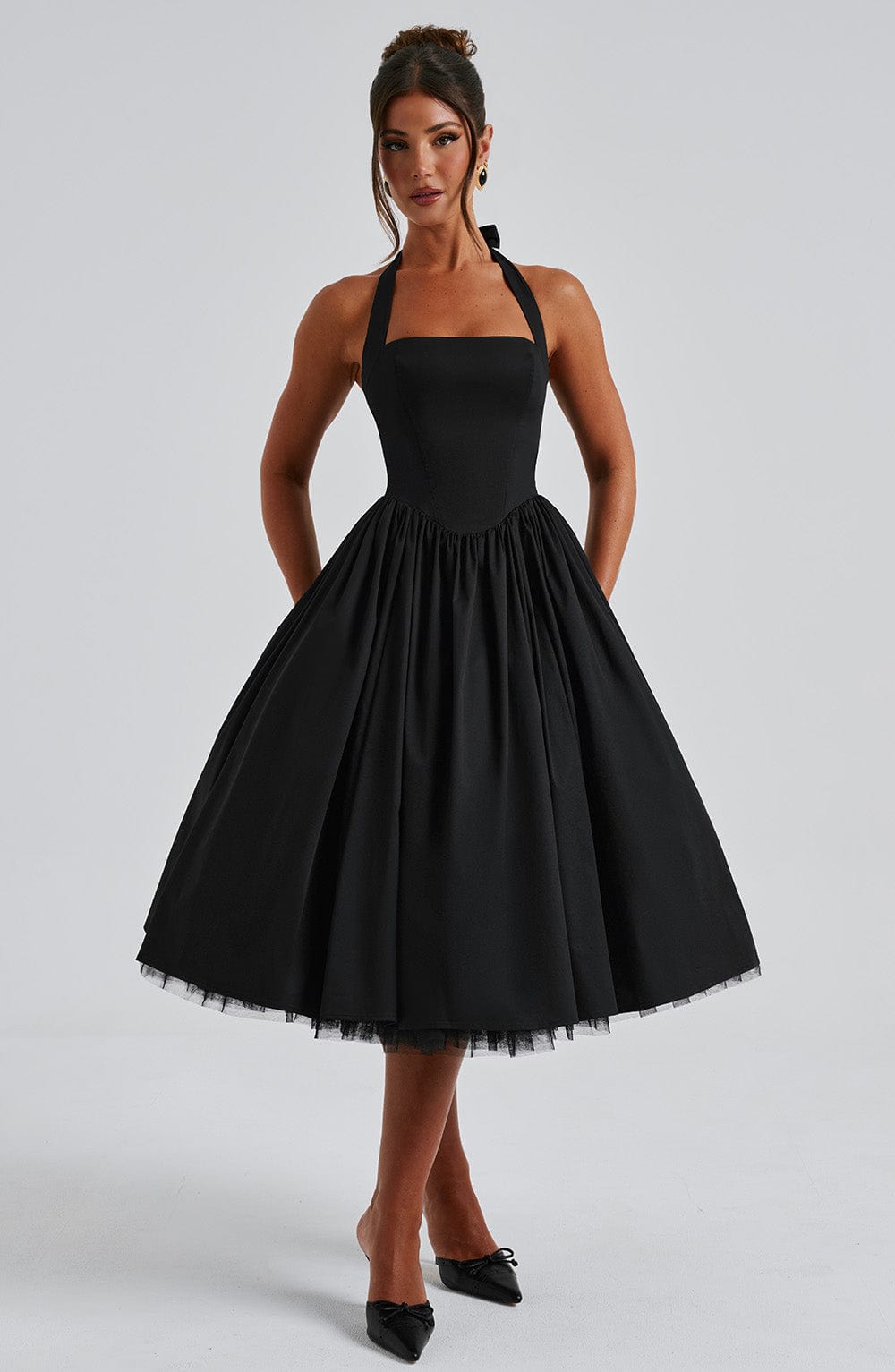 Mila | Women’s Summer Halter Midi Dress
