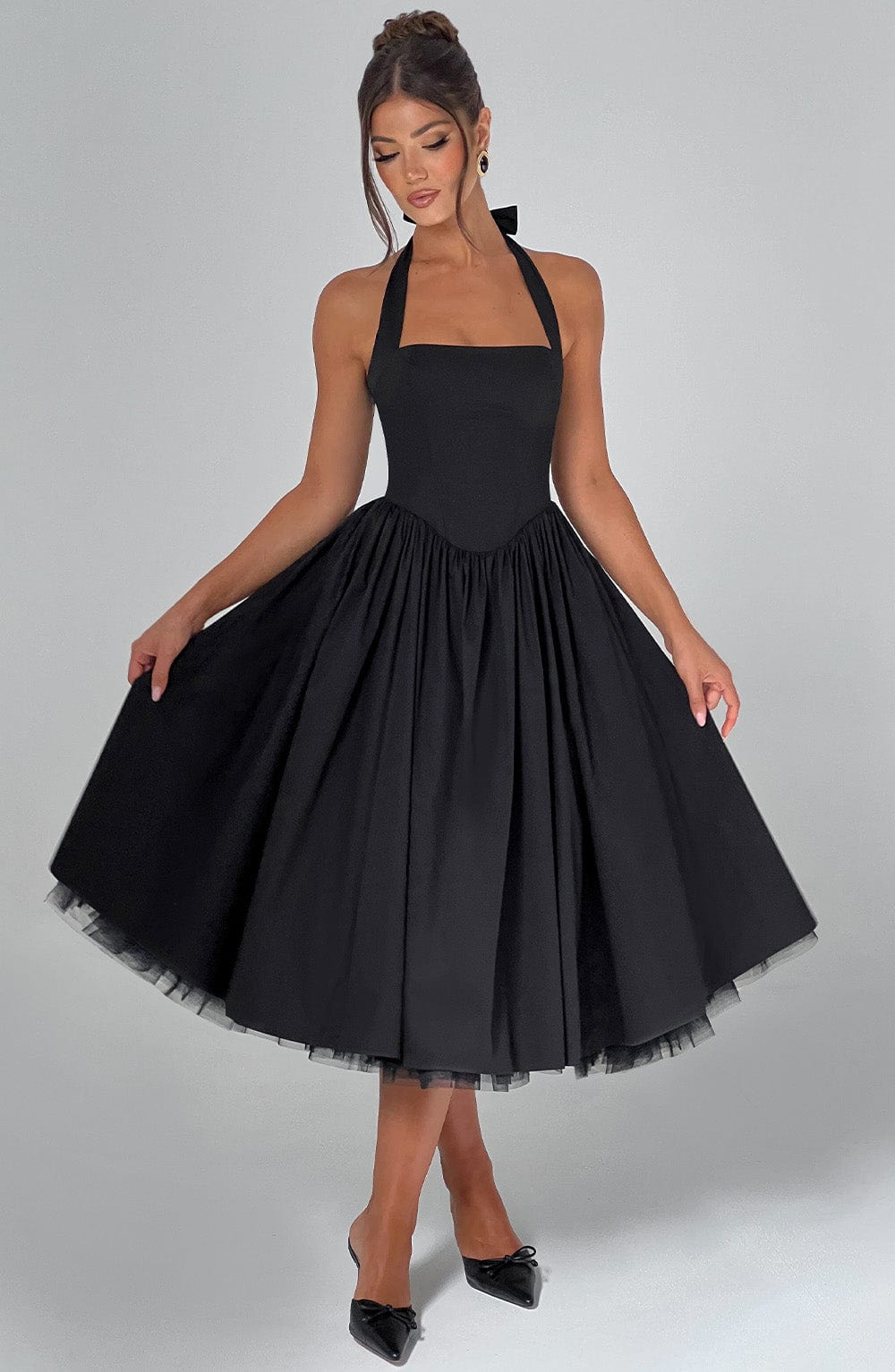 Mila | Women’s Summer Halter Midi Dress