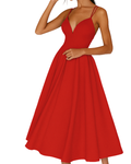 Noor | Women’s Strappy Midi Dress for Wedding Guests