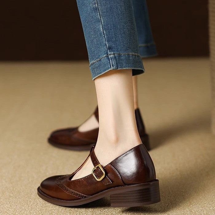 Nadine Stylish Block Heel Shoes
