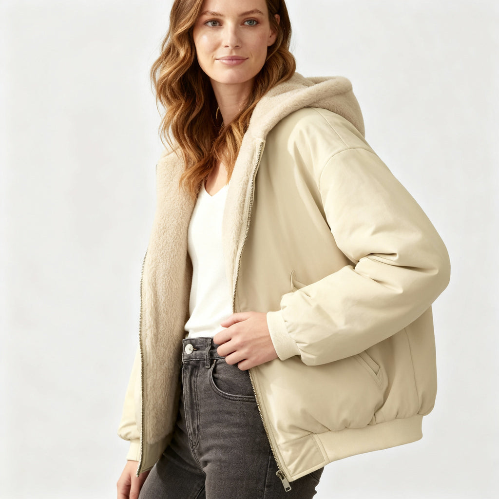 Oversized Insulated Black Puffer Jacket for Women's Winter Coats 1
