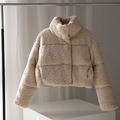 Oversized Teddy Texture Winter Coat for Women with Long Sleeves 0