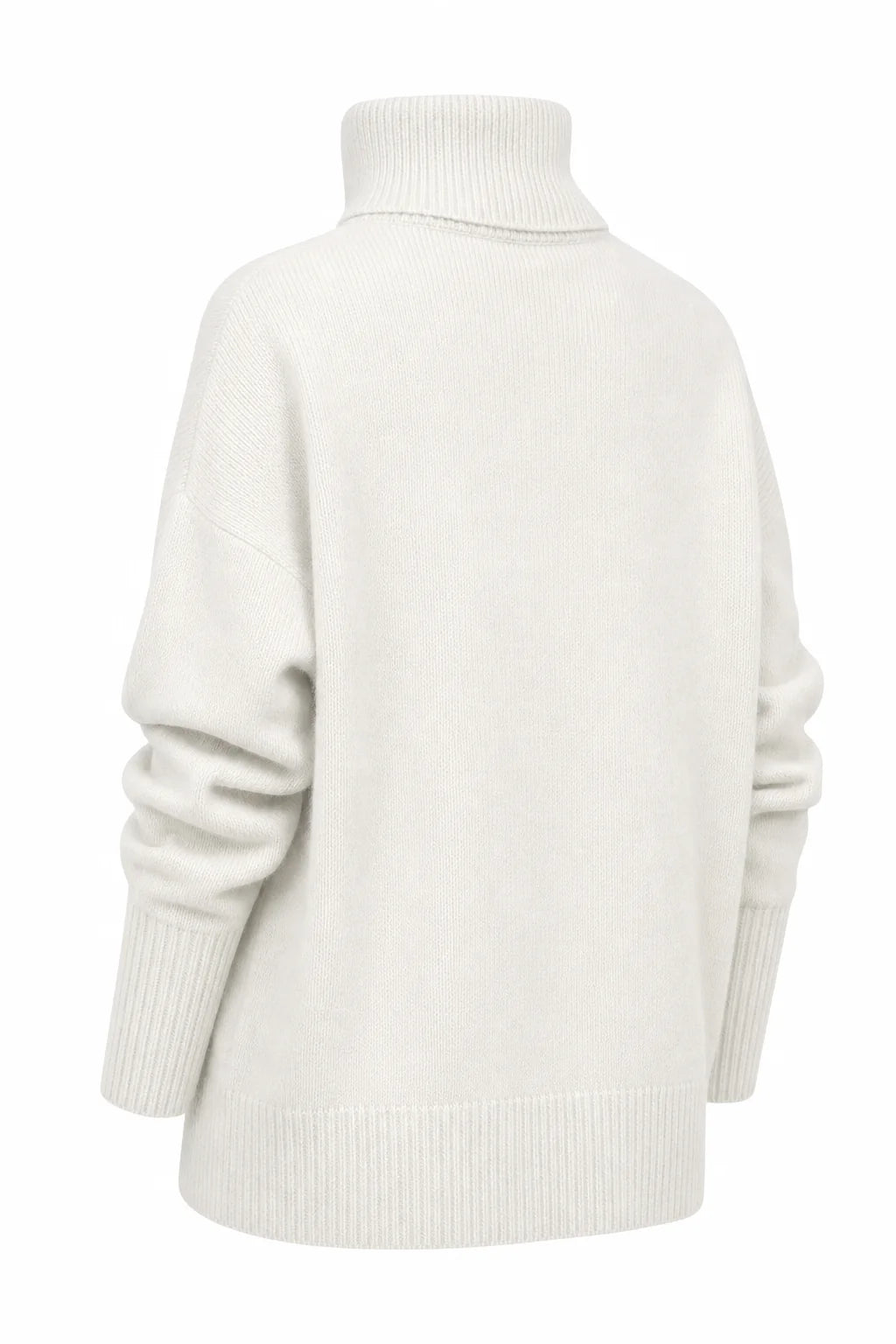 Oversized Turtleneck Sweater in Merino Wool Blend for Cozy Comfort 10