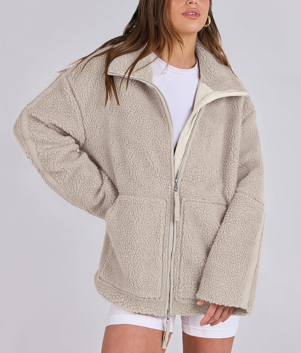 Oversized Zip-Up Long Puffer Coat for Women - Winter Warmth and Comfort 0