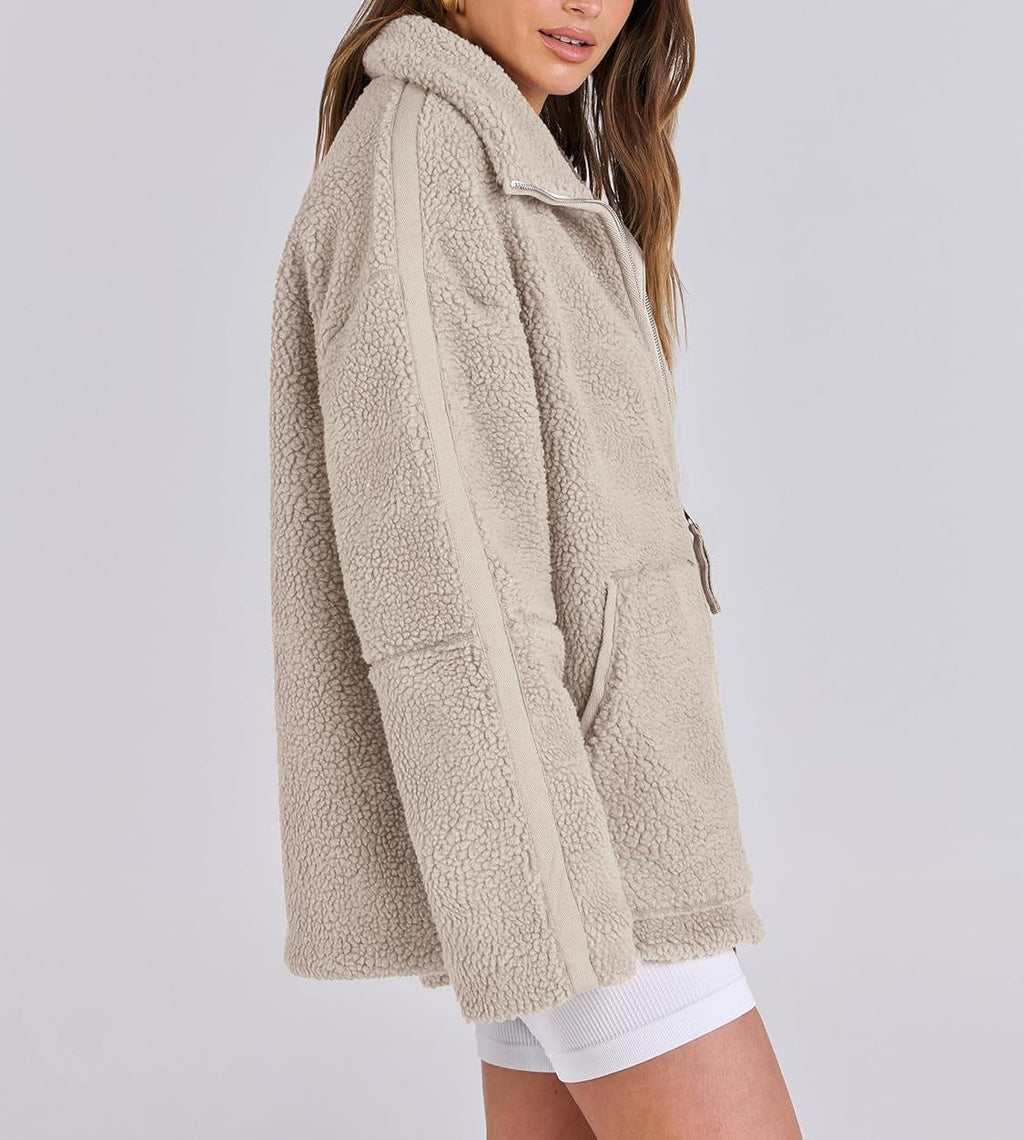 Oversized Zip-Up Long Puffer Coat for Women - Winter Warmth and Comfort 7