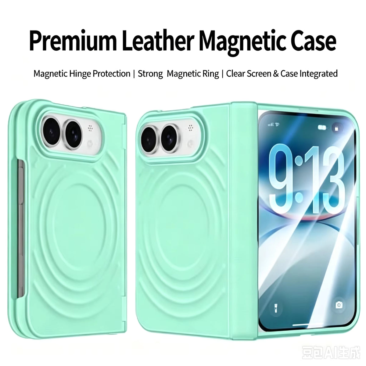 Protective Water Ripple Case for Foldable Screen Phones with Wireless Charging 9