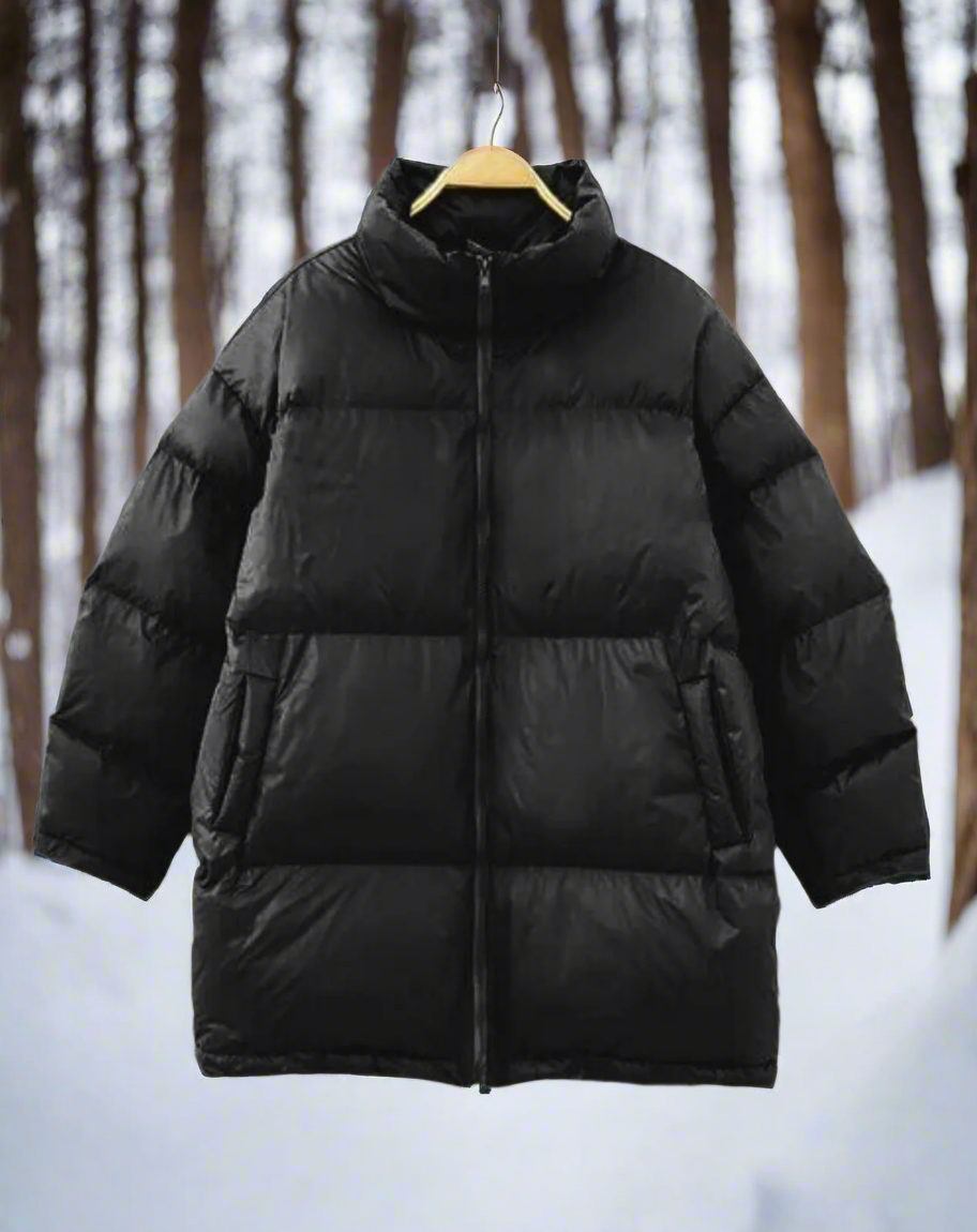 Quilted High Collar Winter Coat for Women with Elastic Cuffs 4