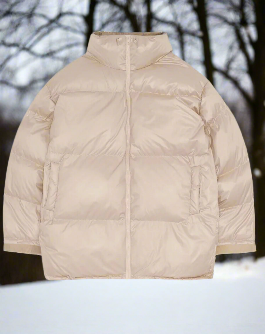 Quilted High Collar Winter Coat for Women with Elastic Cuffs 5