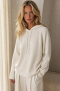 Relaxed Fit Women's Cashmere-Blend Hoodie 0