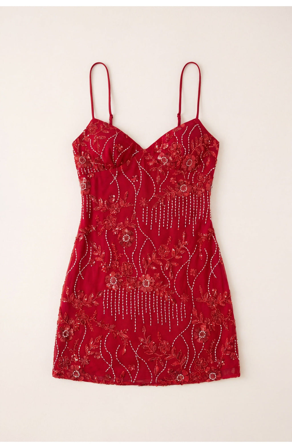 Wilhelmine Women’s Mini Dress | Pink Lace Overlay | Spaghetti Strap Bustier