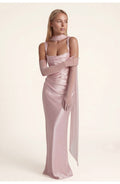 Mathilde Women’s Maxi Dress | Elegant Fit | Soft Pink