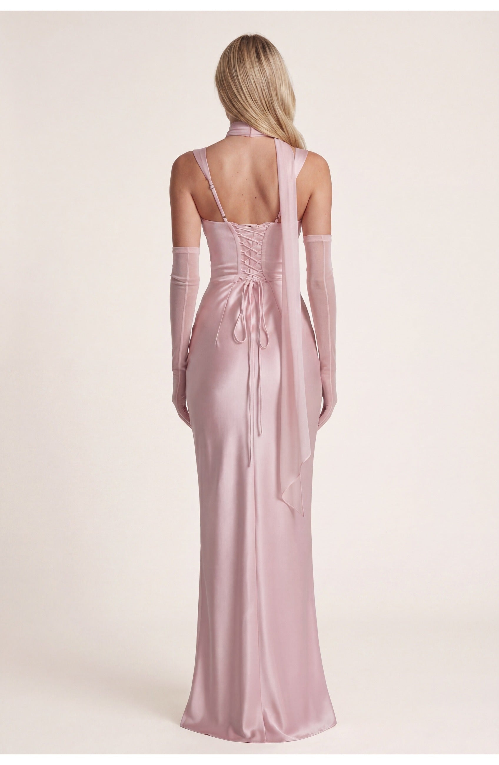 Mathilde Women’s Maxi Dress | Elegant Fit | Soft Pink