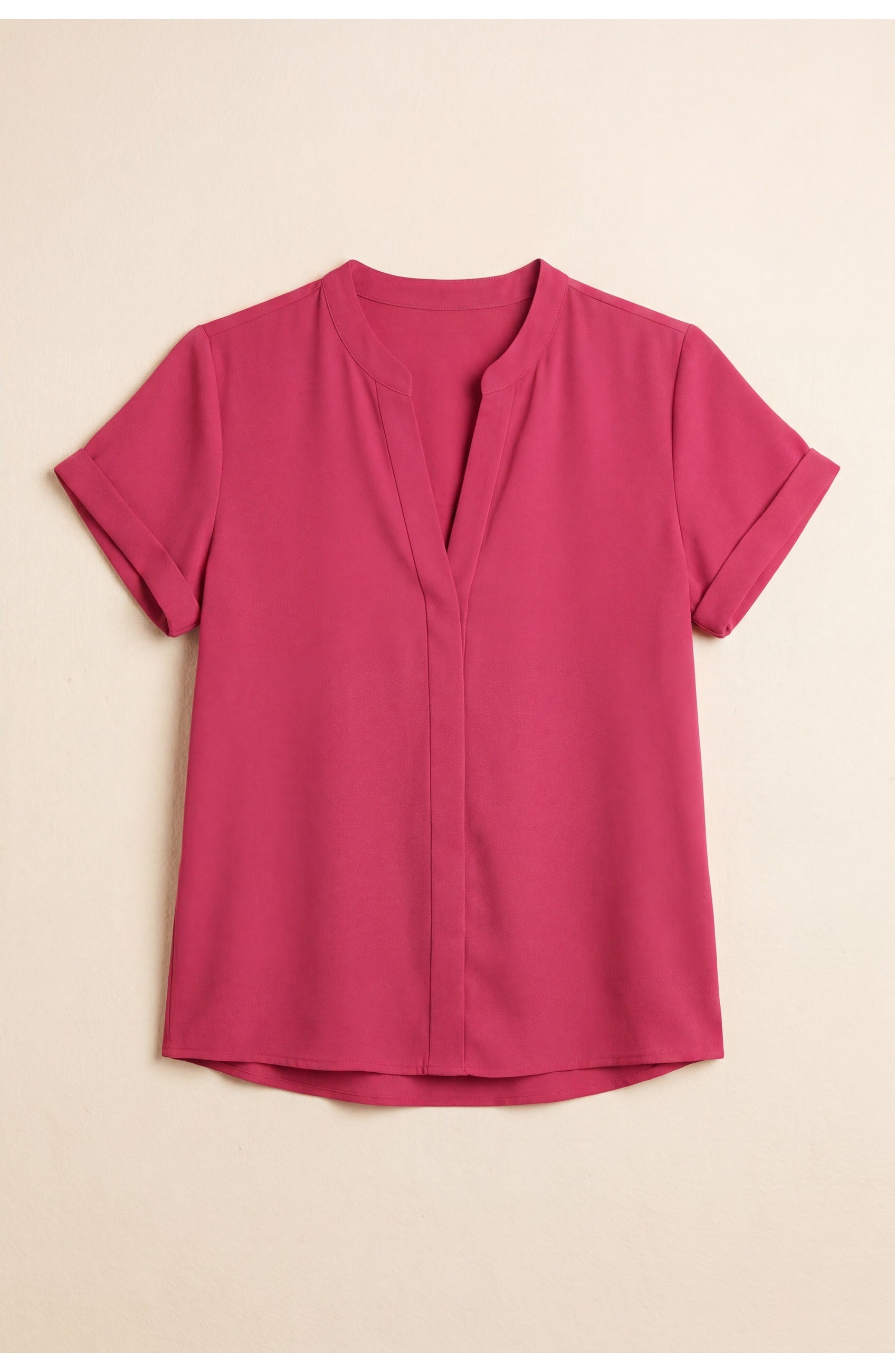 Adèle Women’s Top | V-Neck | Pleated Detail