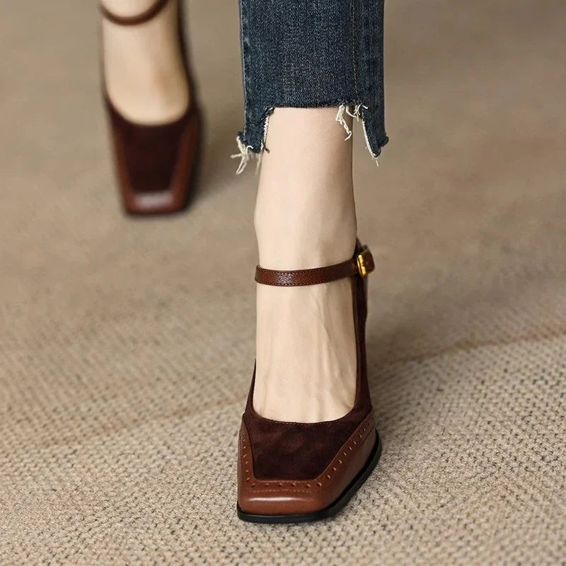 Constance Comfortable Block Heel Heels