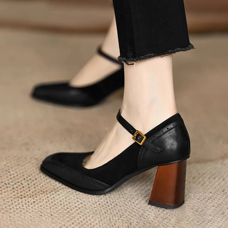Constance Comfortable Block Heel Heels