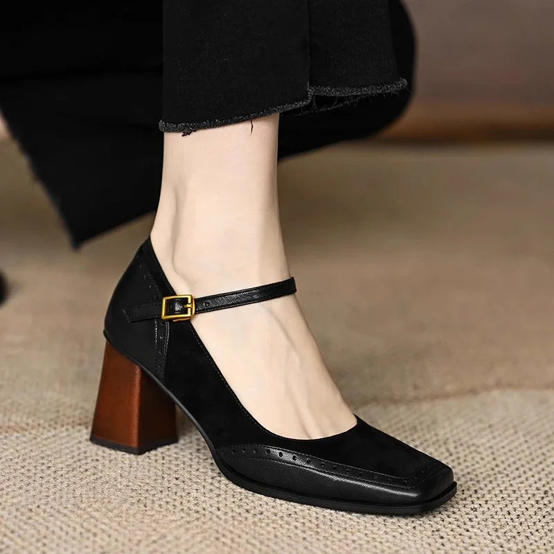 Constance Comfortable Block Heel Heels