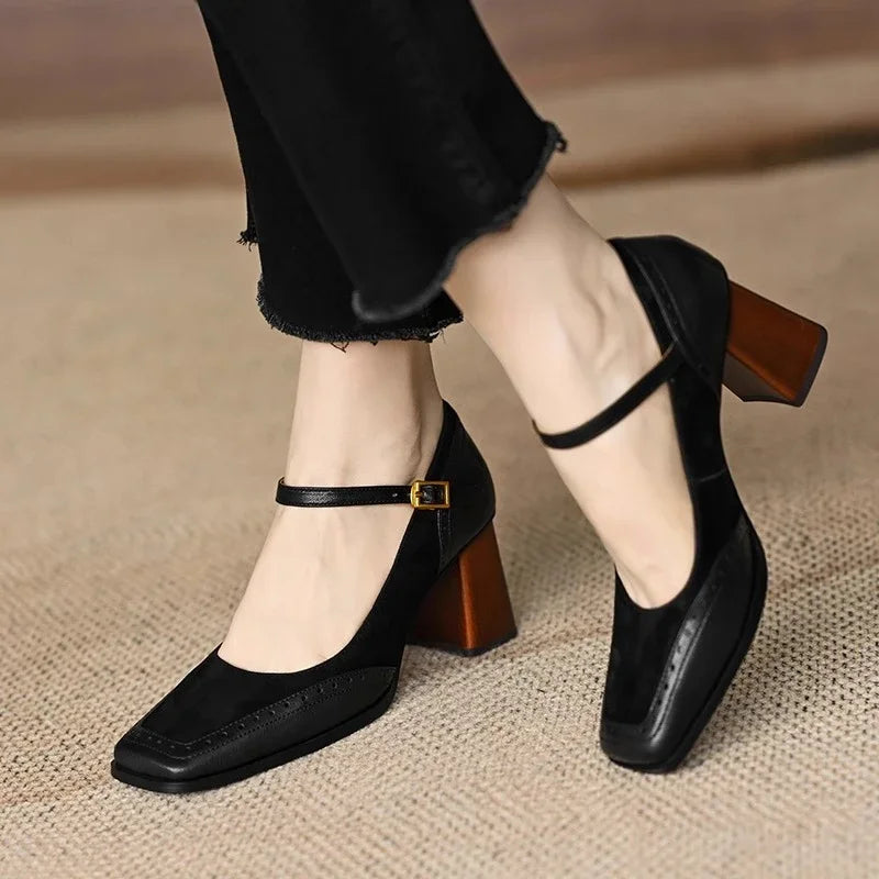 Constance Comfortable Block Heel Heels