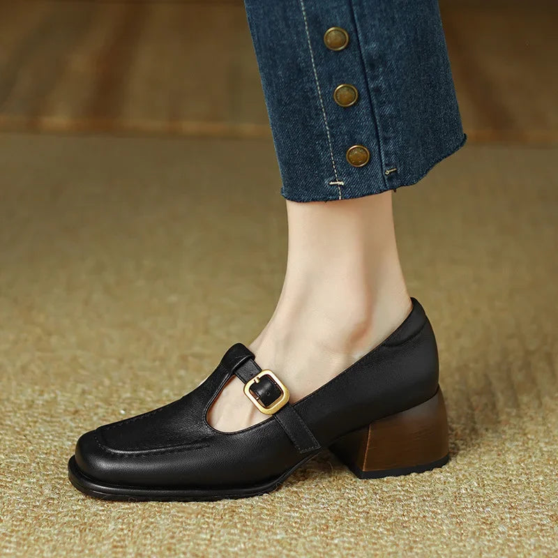 Wren Stylish Shoes with 5 cm Block Heel