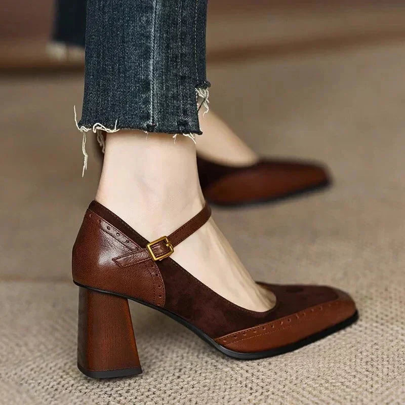 Constance Comfortable Block Heel Heels