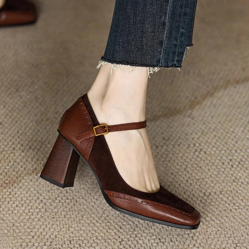 Constance Comfortable Block Heel Heels