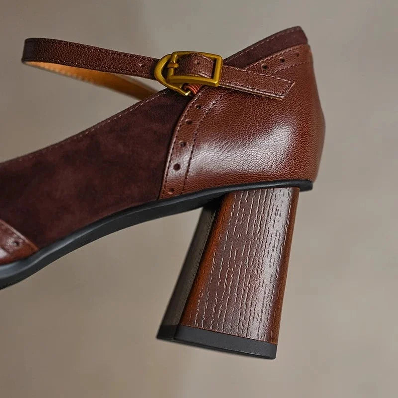 Constance Comfortable Block Heel Heels