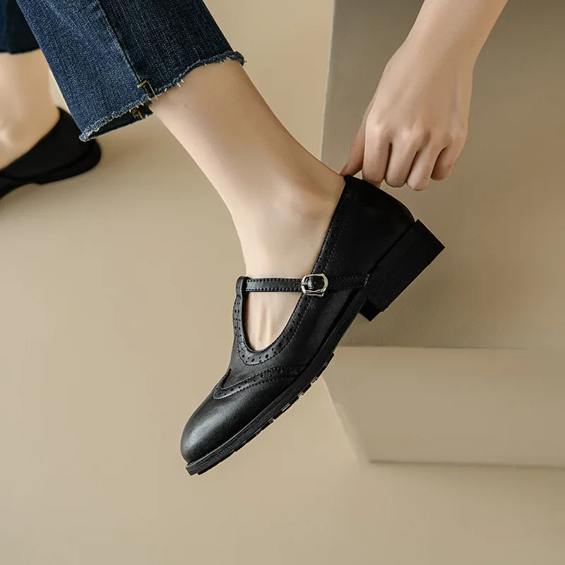Vivian Comfortable Block Heel Shoes