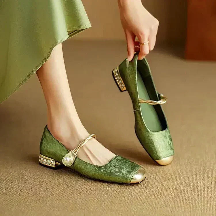 Celeste Comfortable Block Heel Shoes