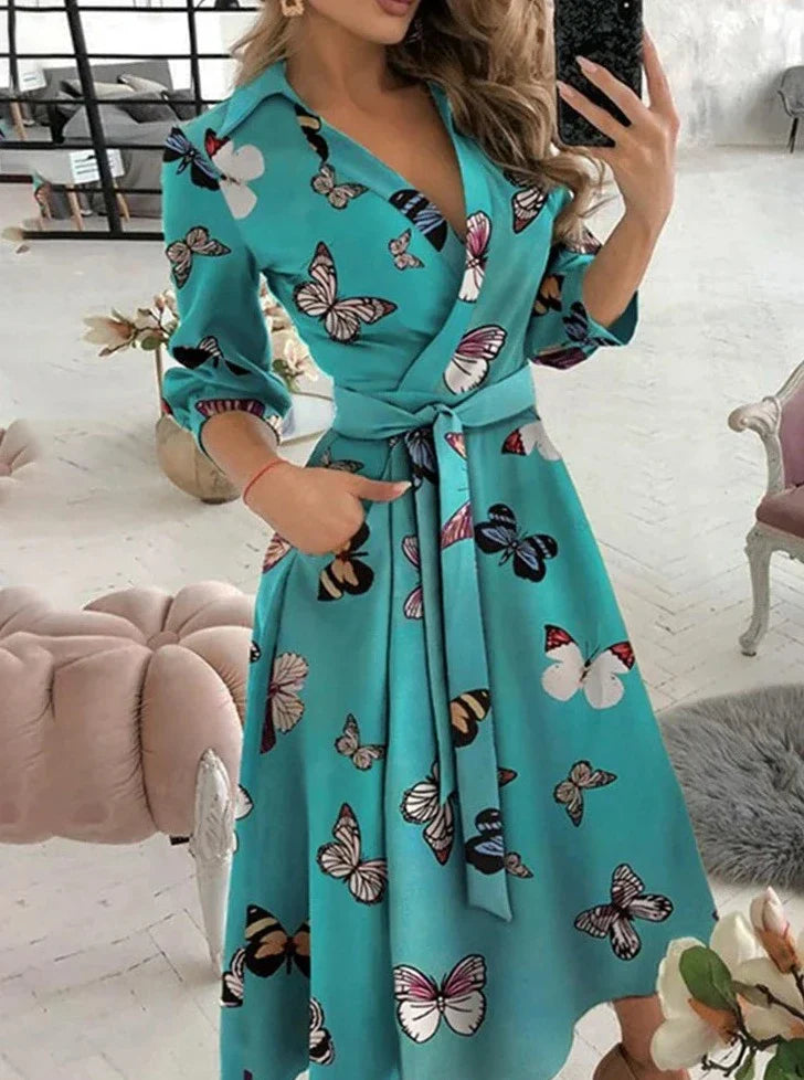 Elsie – Elegant Dress with Print