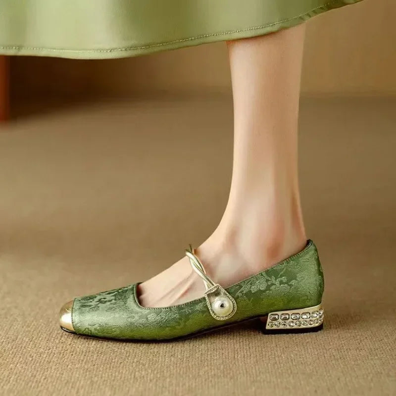 Celeste Comfortable Block Heel Shoes