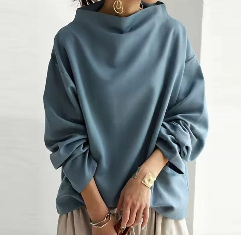 Renli Stylish High-Neck Top