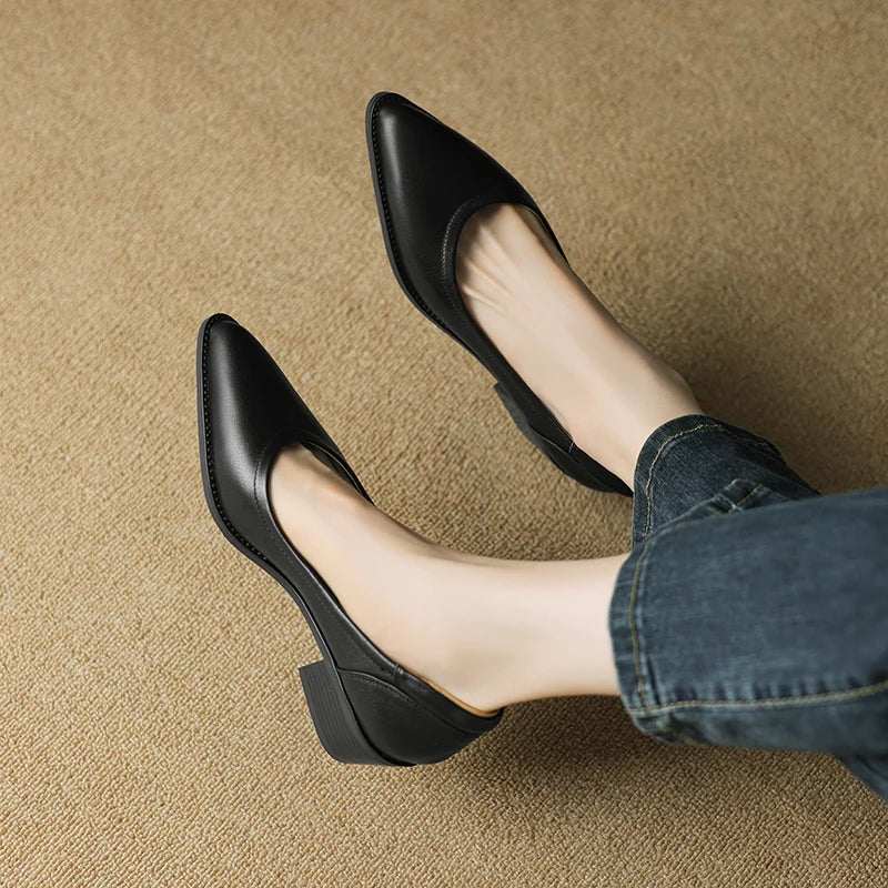Cora Comfortable Block Heel Heels