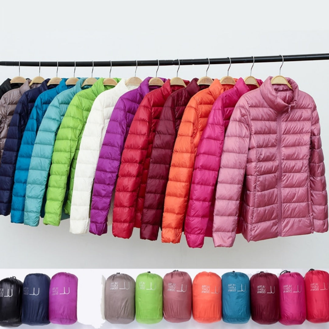 Myra™ | Ultralight Puffer Jacket with Refined Pleats