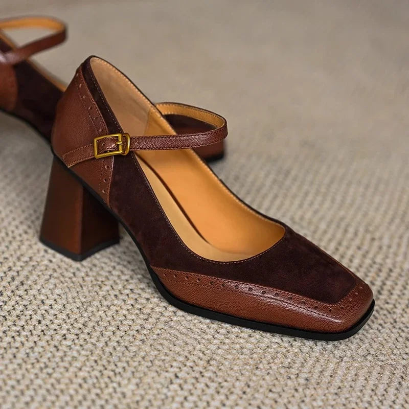 Constance Comfortable Block Heel Heels