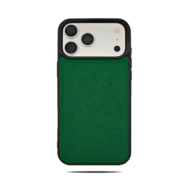 Saffiano PU Leather Phone Case for iPhone 13, 14, and 15 Models 10