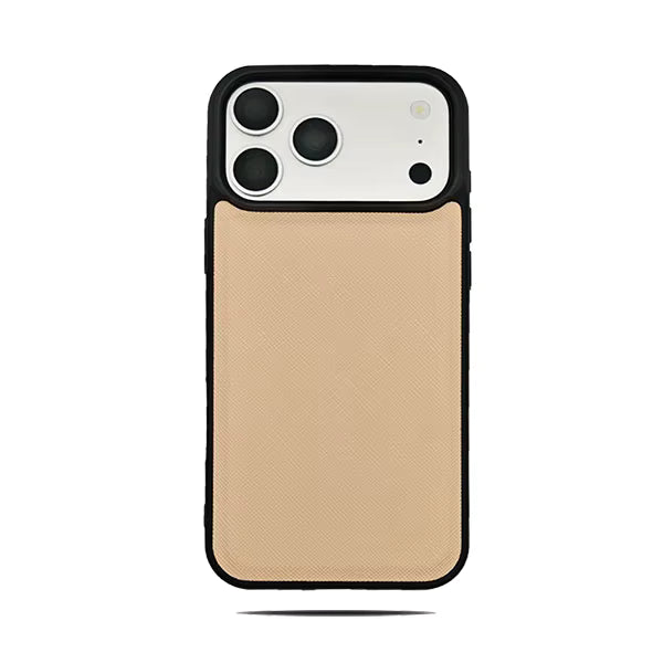 Saffiano PU Leather Phone Case for iPhone 13, 14, and 15 Models 9