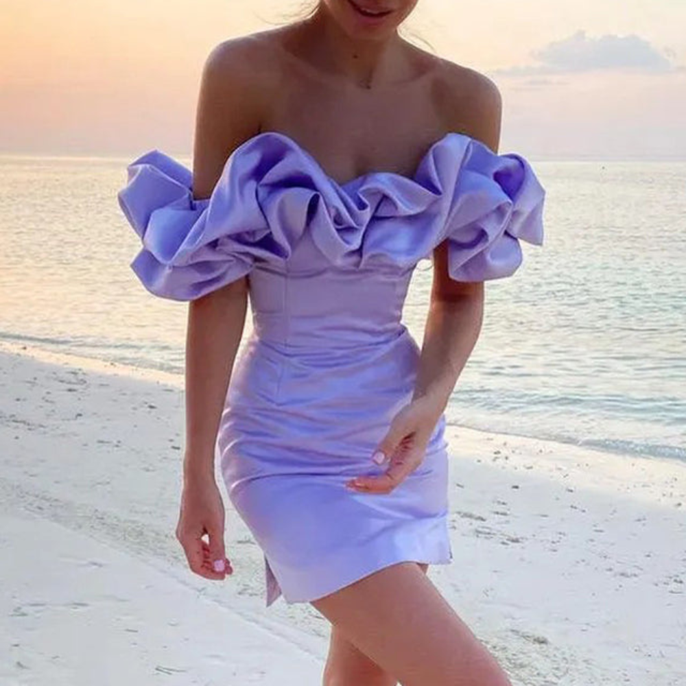 Sanne | Women’s Ruffle Mini Dress For Summer