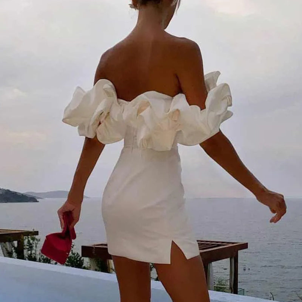 Sanne | Women’s Ruffle Mini Dress For Summer