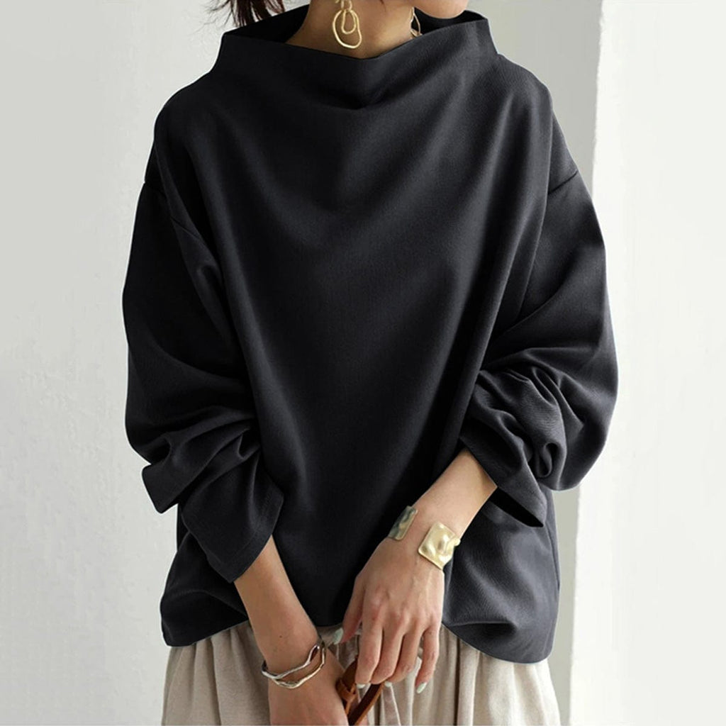 Renli Stylish High-Neck Top