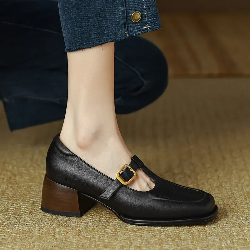 Wren Stylish Shoes with 5 cm Block Heel
