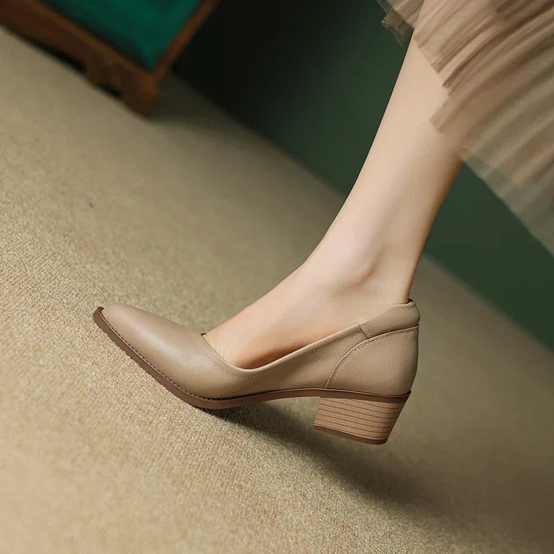 Cora Comfortable Block Heel Heels
