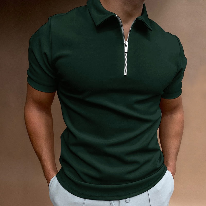 Elon – Polo Shirt with Zipper